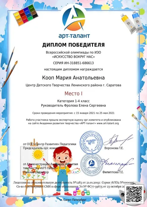 Кооп Мария Анатольевна